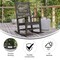 Flash Furniture Gray All-Weather Classic Outdoor Rocking Chair LE-HMP-2002-110-GY-GG - alternate 8